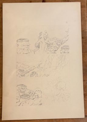 Berni Wrightson original comic art page unpublished Inc Hulk story + prelim | eBay US