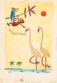 Bohdan Butenko (1931 - 2019) | Bohdan Butenko | Nieporozumienie - ilustracja do czasopisma "Płomyczek" | Desa Unicum