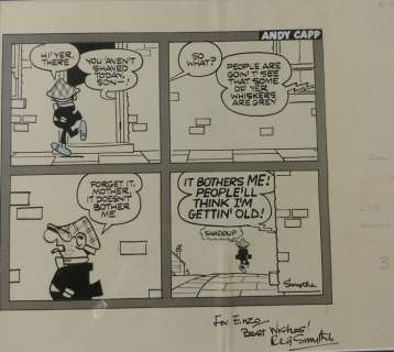 Andy Capp - Original Strip - tavola auto conclusiva (1973) | Catawiki