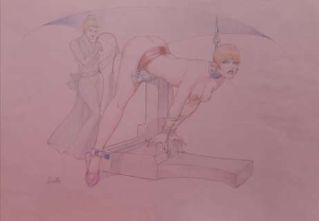 Illustrazione originale Leone Frollo – Tortura – Grande Formato