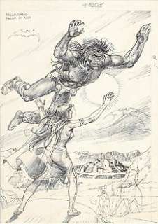 Tex - Aldo Capitanio - studio originale "El Diablero" - Page volante - EO 