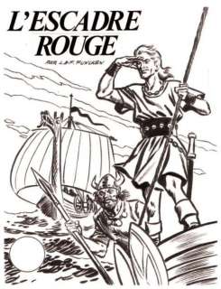 Funcken - L‘ESCADRE ROUGE Dessin original Ã  l‘encre de chine pour la couverture