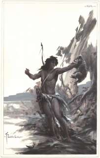 56: Krenkel oil painting The Little Lion original art | Russ Cochran