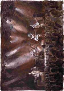 Vincent Gravé | Loin Du Mythe, Illustration 42 Texte Charlélie Couture Éditions Carabas, 2007 Aquarelle 42 x 29,7 cm, signé | JML Arts