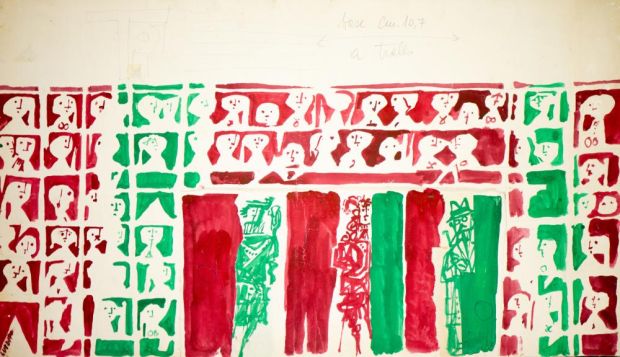 Lot 138 - LUZZATI EMANUELE (1921 - 2007) - Two drawings | Capitolium Art