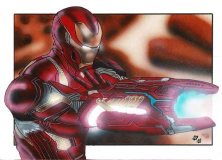 Iron Man - Original Painting - Diego Septiembre - EO | Catawiki