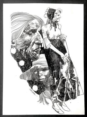 Sergio Toppi | Original illustration cm. 26x35,5. Ink. Signed. Mint. Code 2142. | Segni e Disegni
