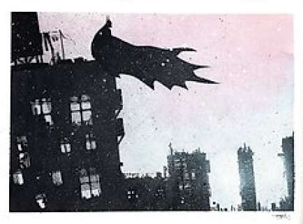 Batman in the City - Original Drawing - Fran Mariscal - 35 x 25 cm - First edition 