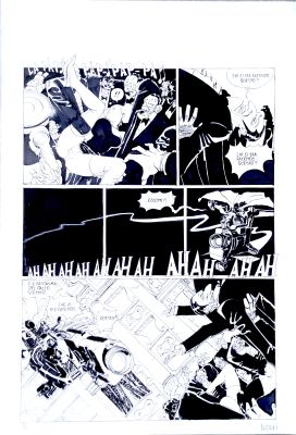 Marco Nizzoli | Original page for Fondazione Babele. Cm. 33x48. Ink and felt. Signed. Mint. Code 2179. | Segni e Disegni