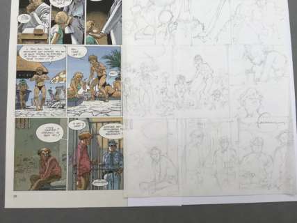 Hermann - Planche originale crayonné (p.22) - Jeremiah T.13 - Strike - (1988) | Catawiki