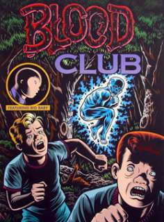 Charles Burns Serigraph: Blood Club - Signed | Denis Kitchen Art Agency