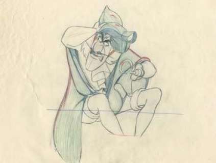 PETER PAN - Studio Walt Disney, 1953. Dessin d’animation du Capitaine | Rossini