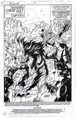 Joe Phillips, Al Gordon | Timber Wolf #5 Title Page By Joe Phillips/Al Gordon | ComicArtFans Classifieds