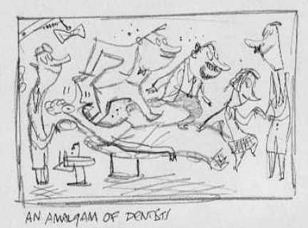 Bob Staake | Washington Post - Dentists ($43.00) | Comic Art Collective