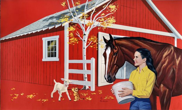 Al Andersen | National Velvet Cover Original Artwork, Graphic Bold Color 1962 | ComicArtFans Classifieds