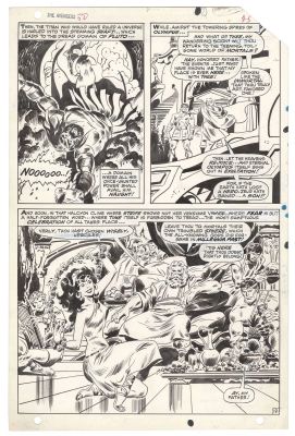 John Buscema | Avengers #50 p19 (Hecules!) (½ Splash) | Nostalgic Investments
