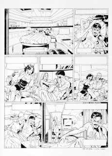 Denayer | Wayne Shelton, planche n°4 Ã  l’encre de Chine de… | Banque Dessinée