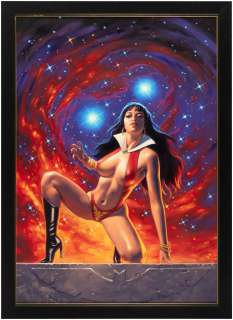 "VAMPIRELLA" COMIC BOOK COVER PAINTING ORIGINAL ART BY GREG HILDEBRANDT. | Hake’s