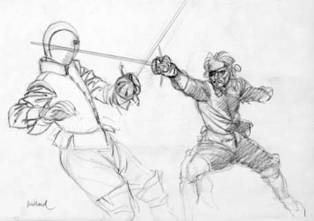 Juillard | Les 7 vies de l’Épervier, illustration Ã  la mi… | Banque Dessinée