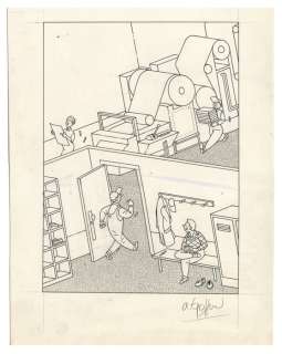 Goffin, Alain - Dessin original - Campagne publicitaire pour les AG (Assurance Generale) - Papier Schoeler Parole 300 gr Noir/blanc  - (2000) | Catawiki