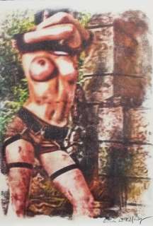 TOMB RAIDER-LARA CROFT - Emma Wildfang Oil pastels on an artist cardboard   - EO | Catawiki