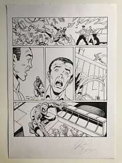  - Spider-Man Original art - Tower Of Power - #26 page 7 by Richard Elson (signed) - Page volante - Art original - (2008) 