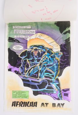 Lot 294 - Edmund Perryman Black Axe #6 Near Complete Story Art (Marvel Comics, 1993) Total 21 | Stanley Gibbons Baldwin’s