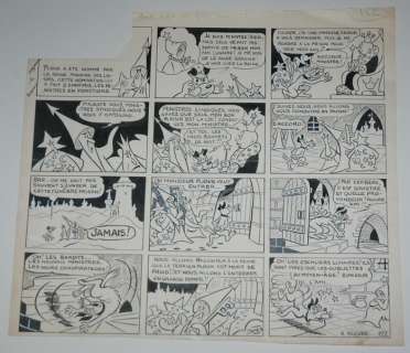 Bozz (Rob-Vel) - Planche originale (p.122) - Ce pauvre Plouk - Les aventures du chien Plouk sur la lune - (1942) | Catawiki