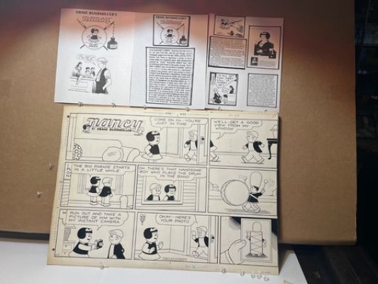 Original Ernie Bushmiller Sunday Nancy: 11-26-1972 Nancy likes the Drummer! | eBay US (Buy It Now)