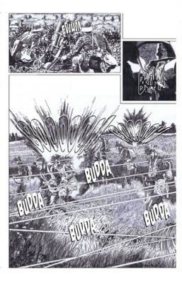 In the Valley of Death graphic novel pages 64 65 double page spread original art | eBay US