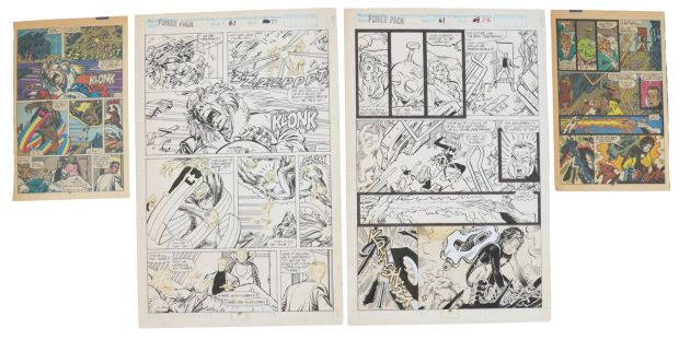 Lot 304 - Marvel Comics Power Back #27 Story Pages 27 & 28 Original Art | misc / divers