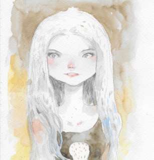 Sandoval, Tony  - Aquarelle originale - Strange Girl - (2018) | Catawiki