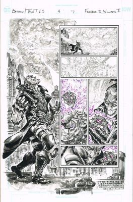 Freddie E. Williams II | Batman / TMNT vol.3 (Issue #4 Page 07) 11 x 17 | Freddie E. Williams II
