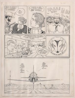 [Planche Originale] Moebius Major... | [PLANCHE ORIGINALE] MOEBIUS Major Fatal. Les Humanoïdes... | Nice Enchères