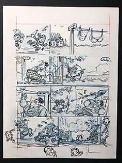  - Le Petit Spirou - Planche préparatoire Ã  l‘encre de chine 
