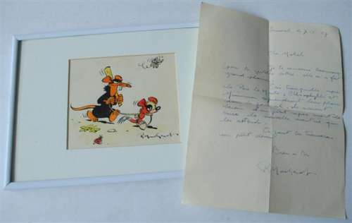 Originele tekening Macherot 1957. | Zwiggelaar Auctions