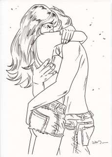 Jim (Terrasson, Thierry) - Originele tekening Marie en Raphaël - Een nacht in Rome (2018) | Catawiki