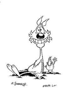 Lupo Alberto - Sommacal/Stroppi - original illustr. - Page volante - EO (2018) | Catawiki