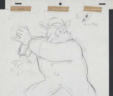 Meitantei HÅmuzuÂ´s / Sherlock Hound - Hayao Miyazaki - Genga sketch with COA - EO - (1980) | Catawiki