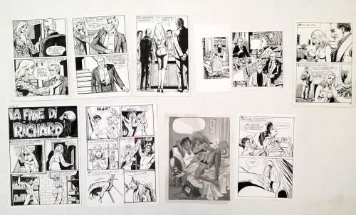 Bande Dessinée Adultes.... | BANDE DESSINÉE ADULTES. FUMETTI. 101 planches à l’encre,... | misc / divers