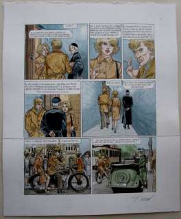 Renaud, Denauw - Originele pagina in kleur (p.35) - Inkt en bloed | Catawiki