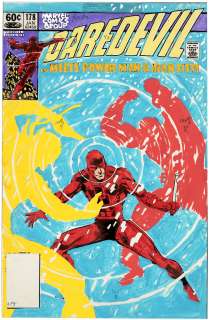 DAREDEVIL #178 COVER COLOR GUIDE (ANDY YANCHUS COLORIST). | Hake’s