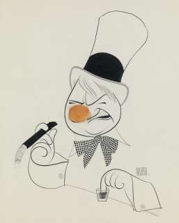 AL HIRSCHFELD. "W.C. Fields." [CARICATURE / COMEDY] | Swann Galleries