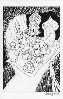 Bas Heymans - Uncle Scrooge - Flying Carpet - Art préliminaire original | Catawiki