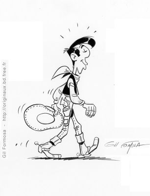 Gil Formosa, Morris (Concept), René Goscinny (Concept) | Lucky LUKE marche | 2DGalleries