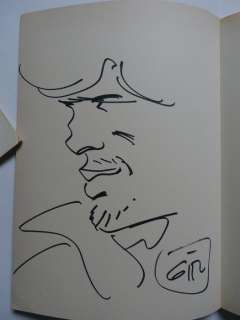 Giraud, Jean - Originele tekening in Blueberry 22 - De Lange Mars + geschreven opdracht van J.M. Charlier (1982) | Catawiki