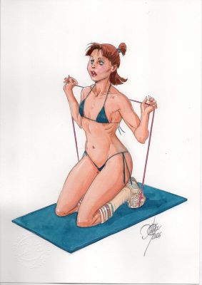 Giulio de Vita | Elastic girl | 2DGalleries