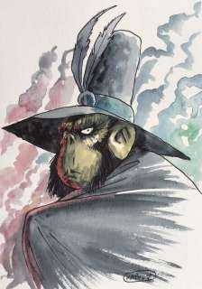 Masbou - Dessin original en couleur - De Cape et de Crocs (2018) | Catawiki