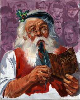 Steve Rude | Rockwell Santa Livestream on Canvas | Steve Rude
