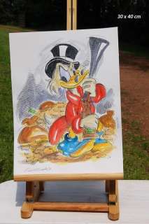 Donald Duck - Originele Aquarel / Tekening - Tribute to Uncle Scrooge (2019) | Catawiki